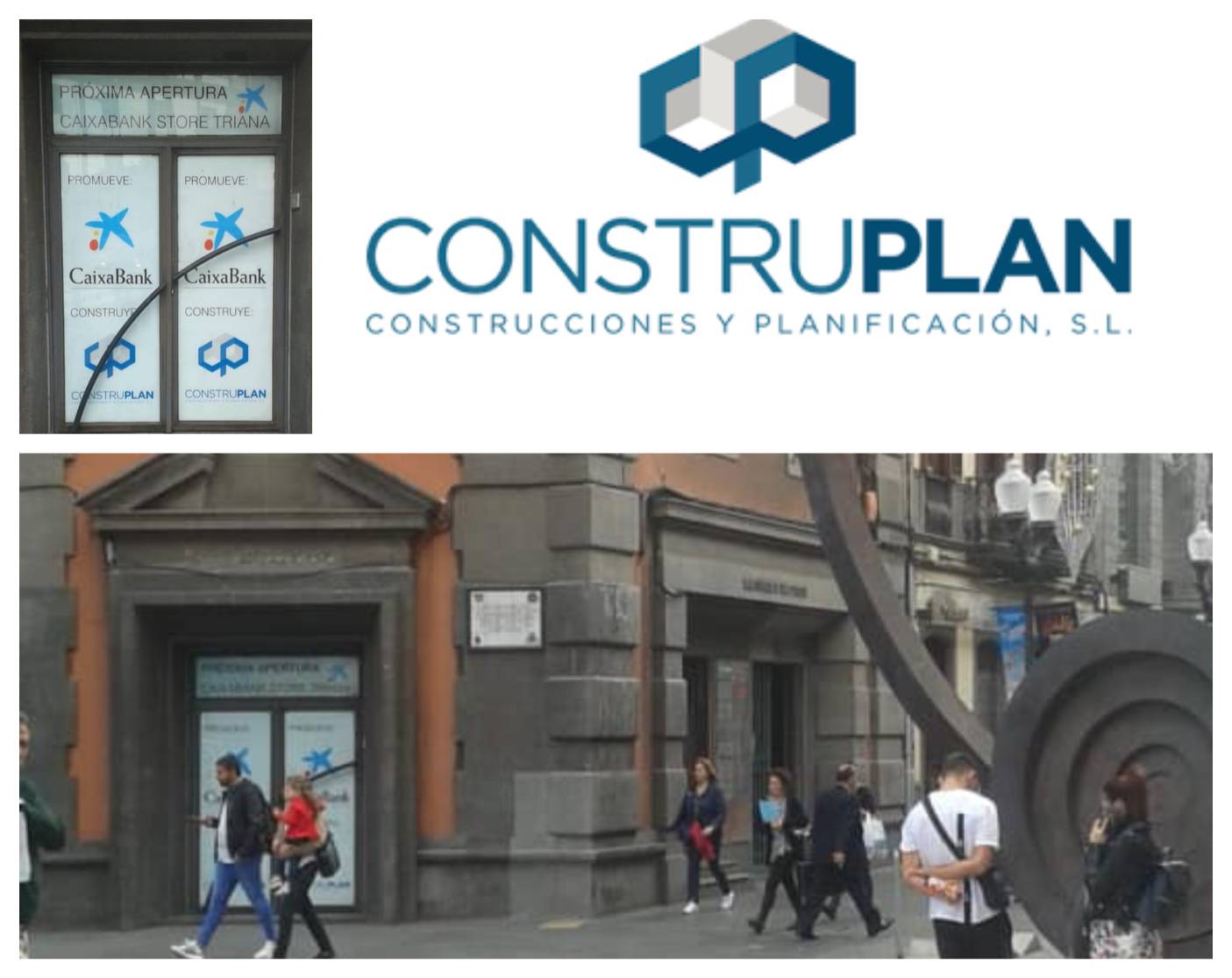 Comienzo de las obras en la nueva oficina de  Caixabank Store Triana - Las Palmas de G.C