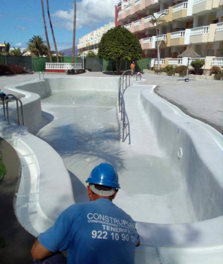 REALIZANDO ACABADOS Y COMPROBACIONES EN 2ª PISCINA EN HOTEL ALLEGRO ISORA. TENERIFE