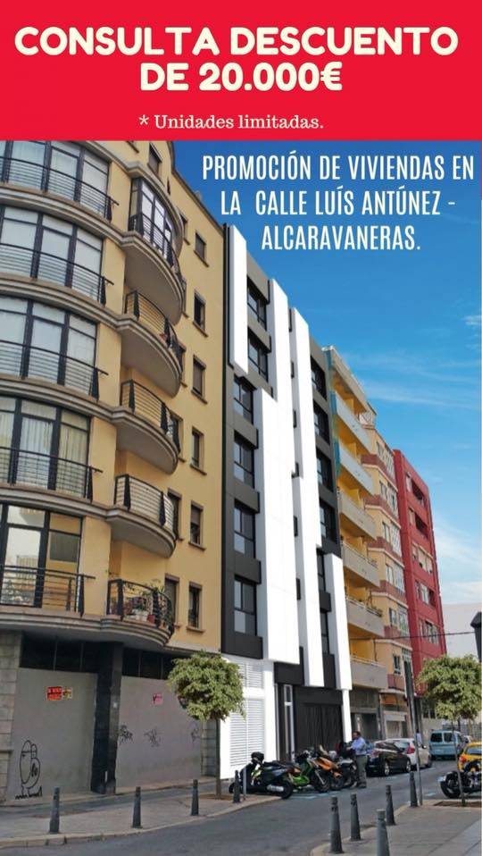 CONSULTA DESCUENTO EN LA NUEVA PROMOCIÓN DE VIVIENDAS EN ALCARAVANERAS, CALLE LUÍS ANTÚNEZ.