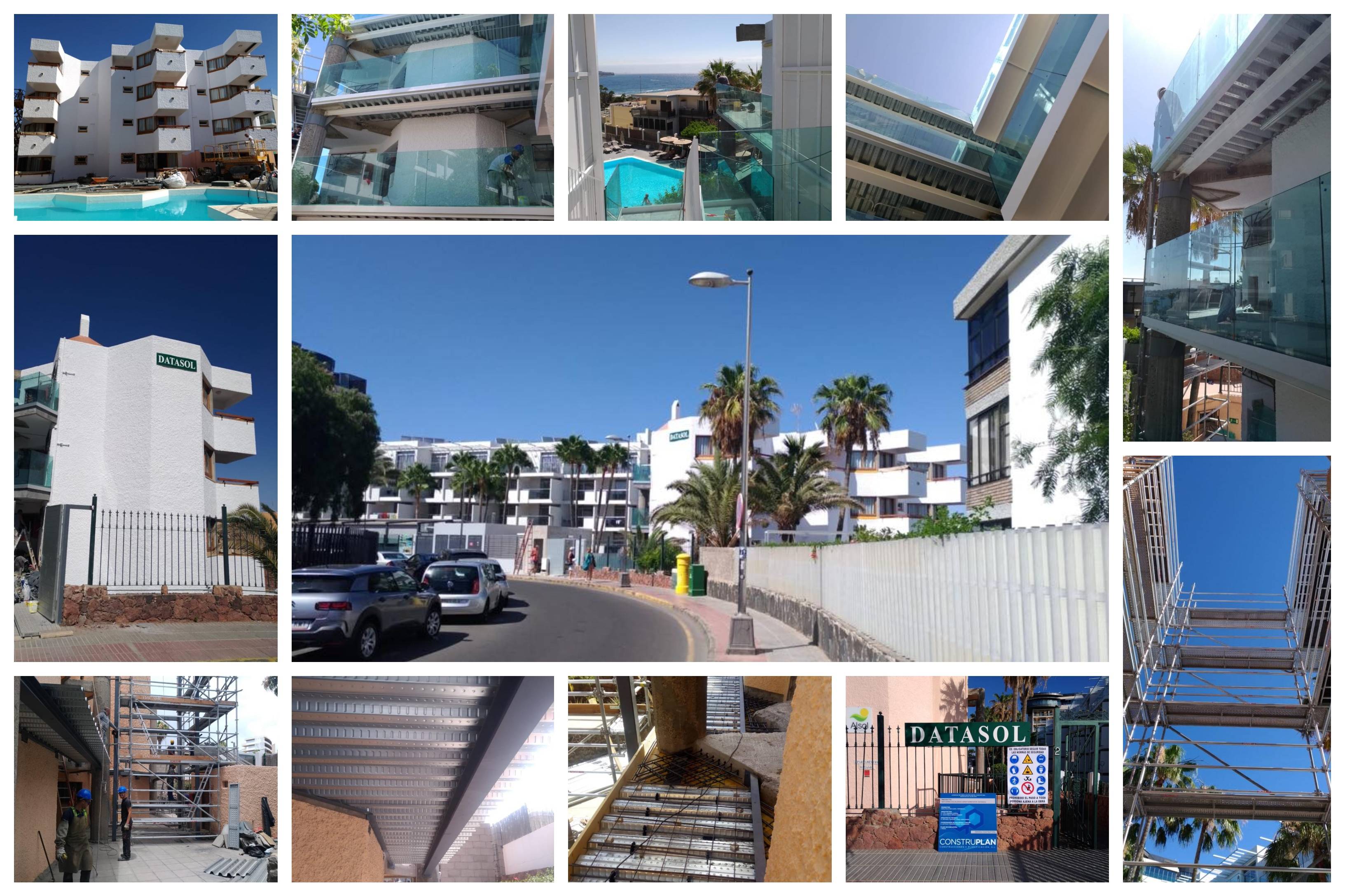 Finalizada la reforma de accesos y pasarelas en apartamentos Datasol. Playa del inglés.  Gran canaria.